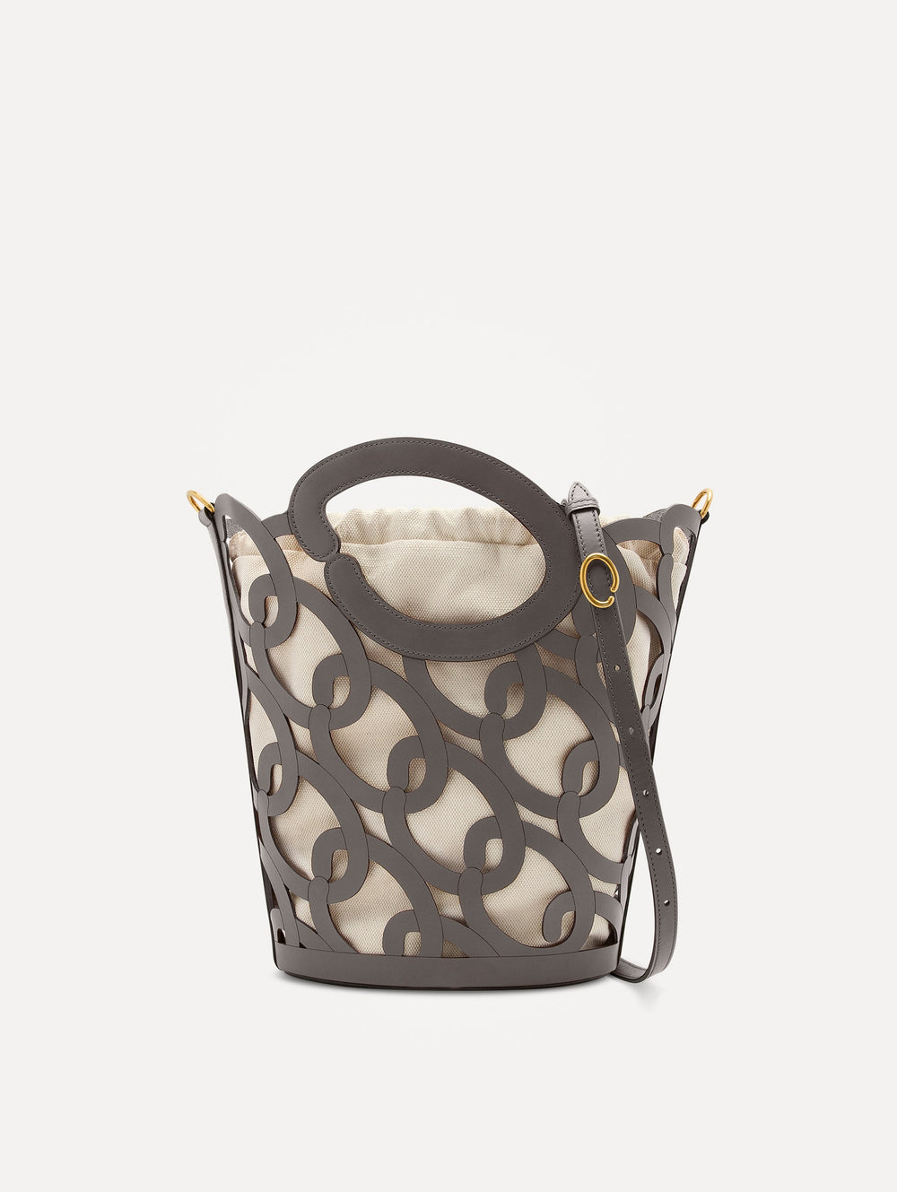 Oscar de la Renta Oscar Chain-Link Leather Tote