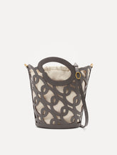Oscar de la Renta Oscar Chain-Link Leather Tote