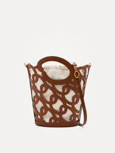Oscar de la Renta Oscar Chain-Link Leather Tote