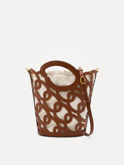 Oscar de la Renta Oscar Chain-Link Leather Tote