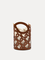 Oscar de la Renta Oscar Chain-Link Leather Tote