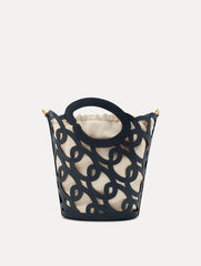 Oscar de la Renta Oscar Chain-Link Leather Tote