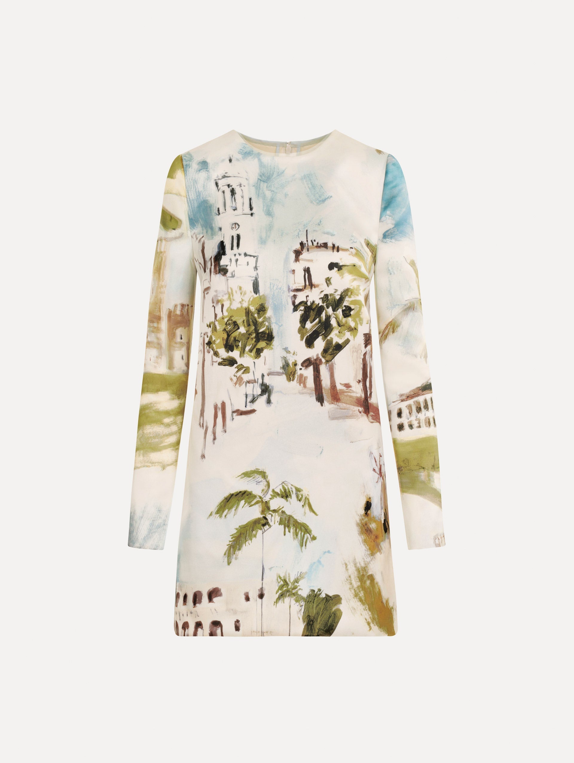 Oscar de la Renta Dominican Landscape Shift Dress