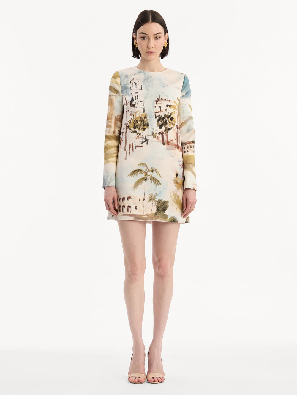 Oscar de la Renta Dominican Landscape Shift Dress