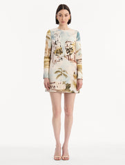 Oscar de la Renta Dominican Landscape Shift Dress