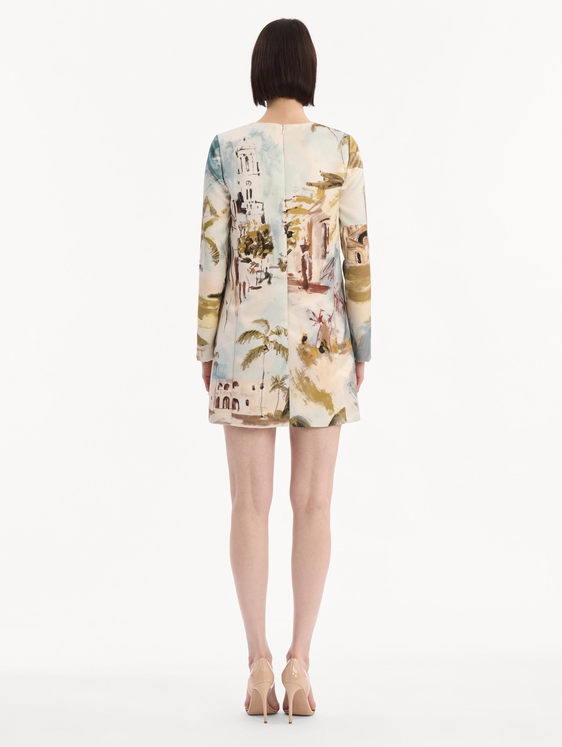 Oscar de la Renta Dominican Landscape Shift Dress
