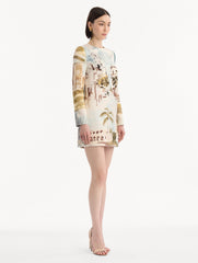 Oscar de la Renta Dominican Landscape Shift Dress
