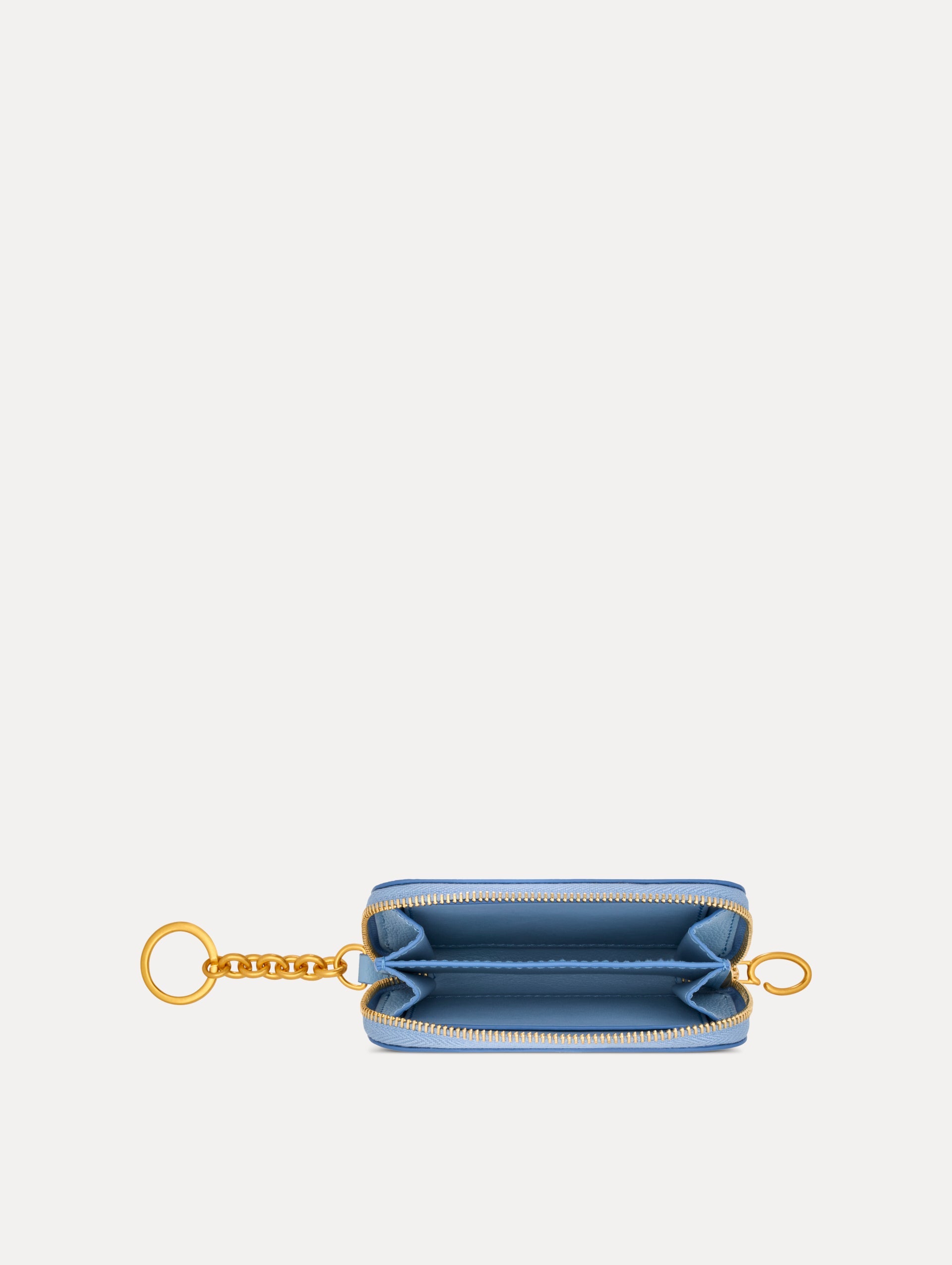 Oscar de la Renta Poppy-Printed Zip Card Case