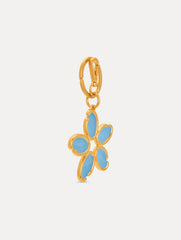 Oscar de la Renta Enamel O Flower Key Chain