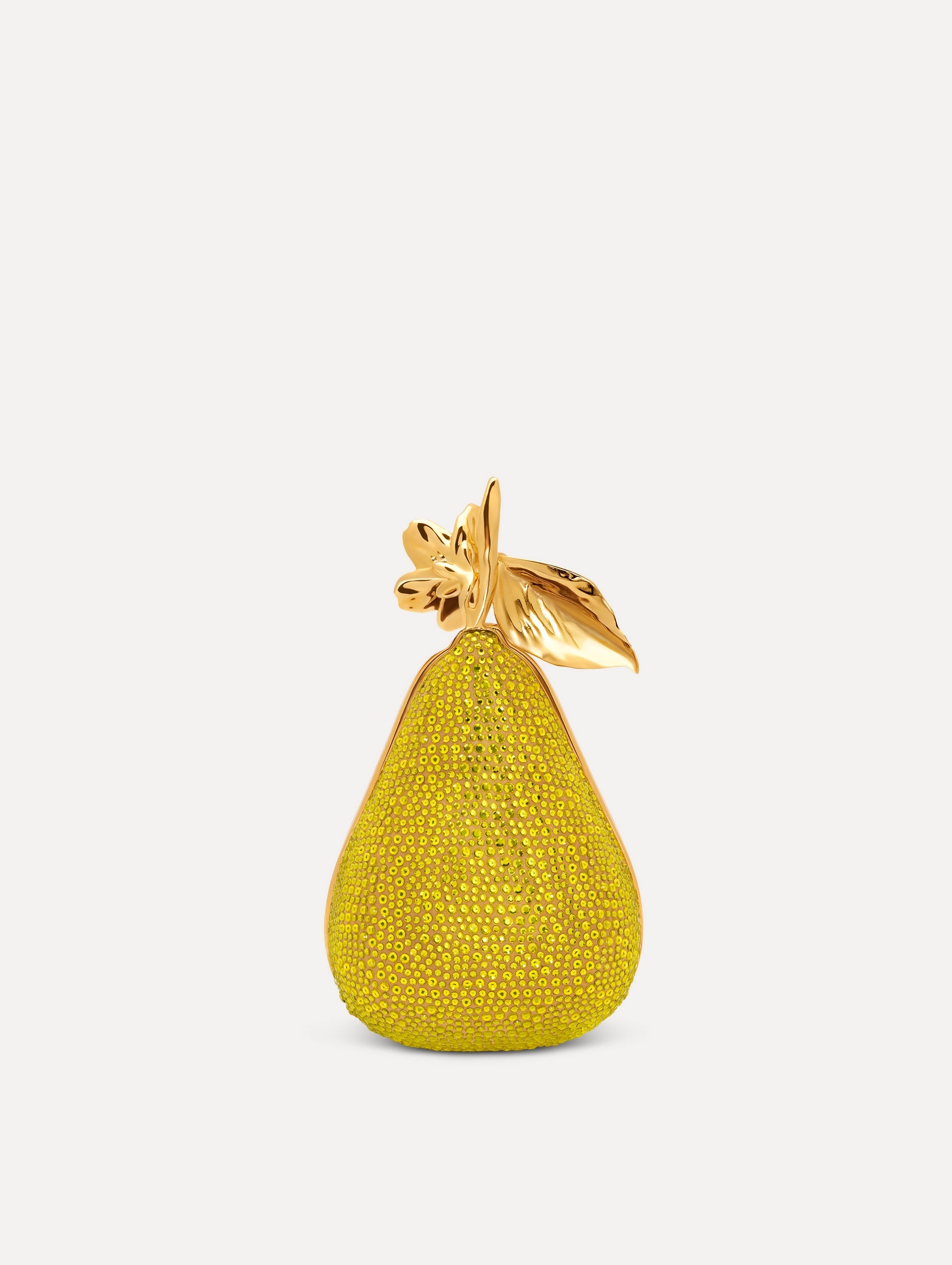 Oscar de la Renta Crystal Pavé Pear Minaudière