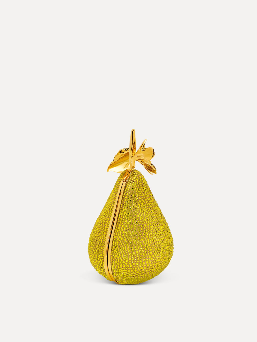Oscar de la Renta Crystal Pavé Pear Minaudière