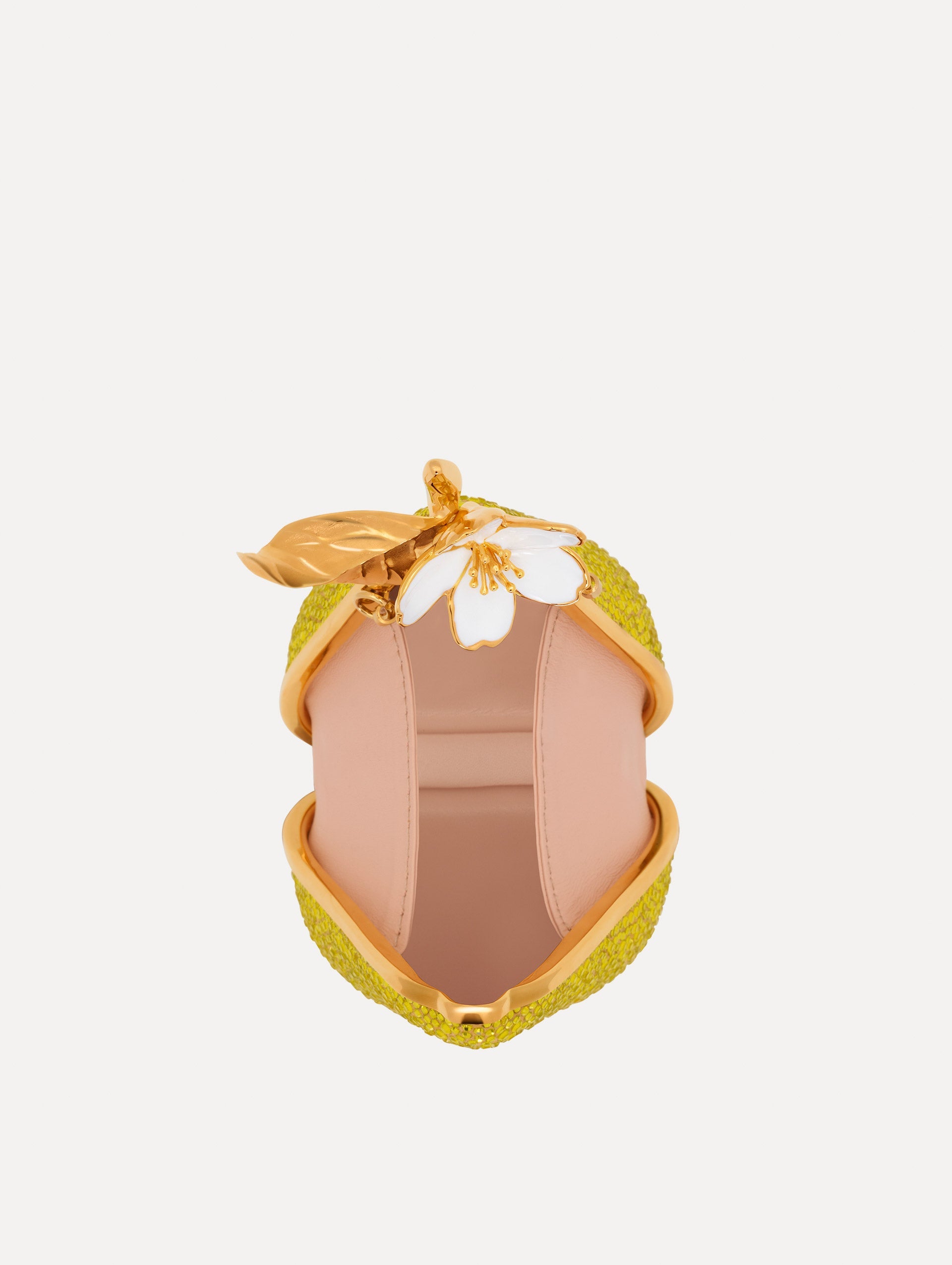 Oscar de la Renta Crystal Pavé Pear Minaudière