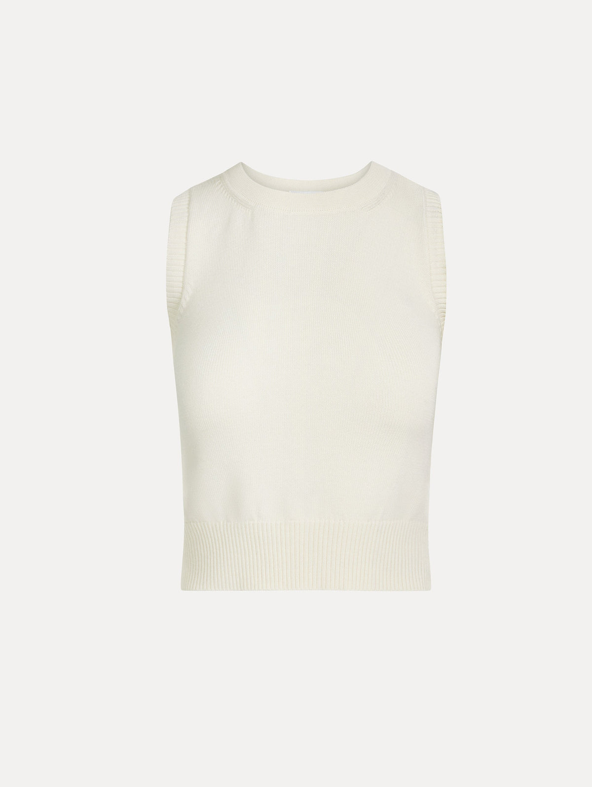 Oscar de la Renta Porcelain Flower Guipure Insert Tank