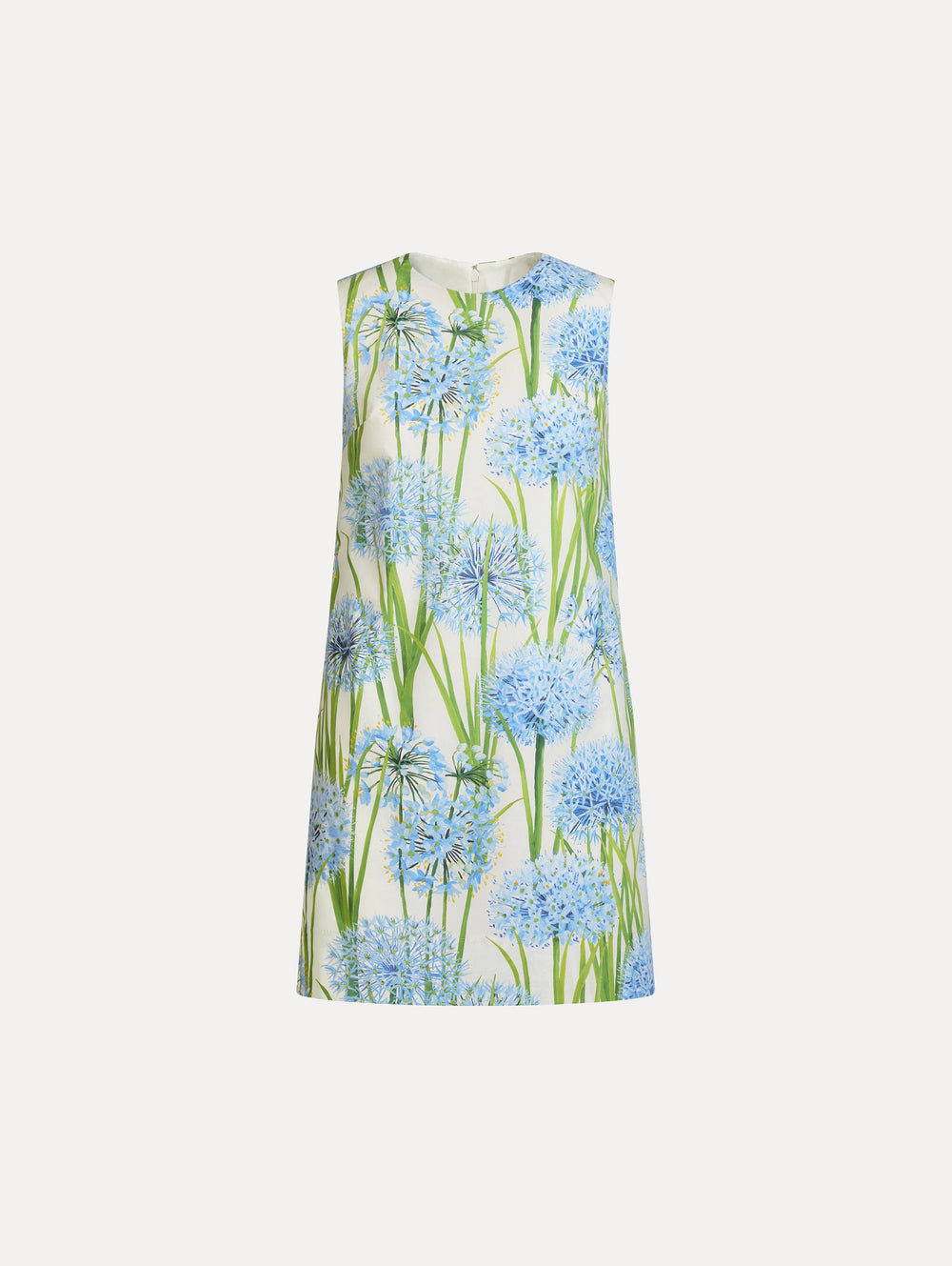 Oscar de la Renta Allium Cotton Poplin Sleeveless Shift Dress