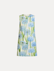 Oscar de la Renta Allium Cotton Poplin Sleeveless Shift Dress