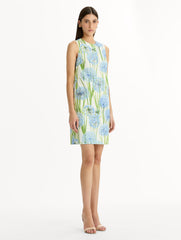 Oscar de la Renta Allium Cotton Poplin Sleeveless Shift Dress