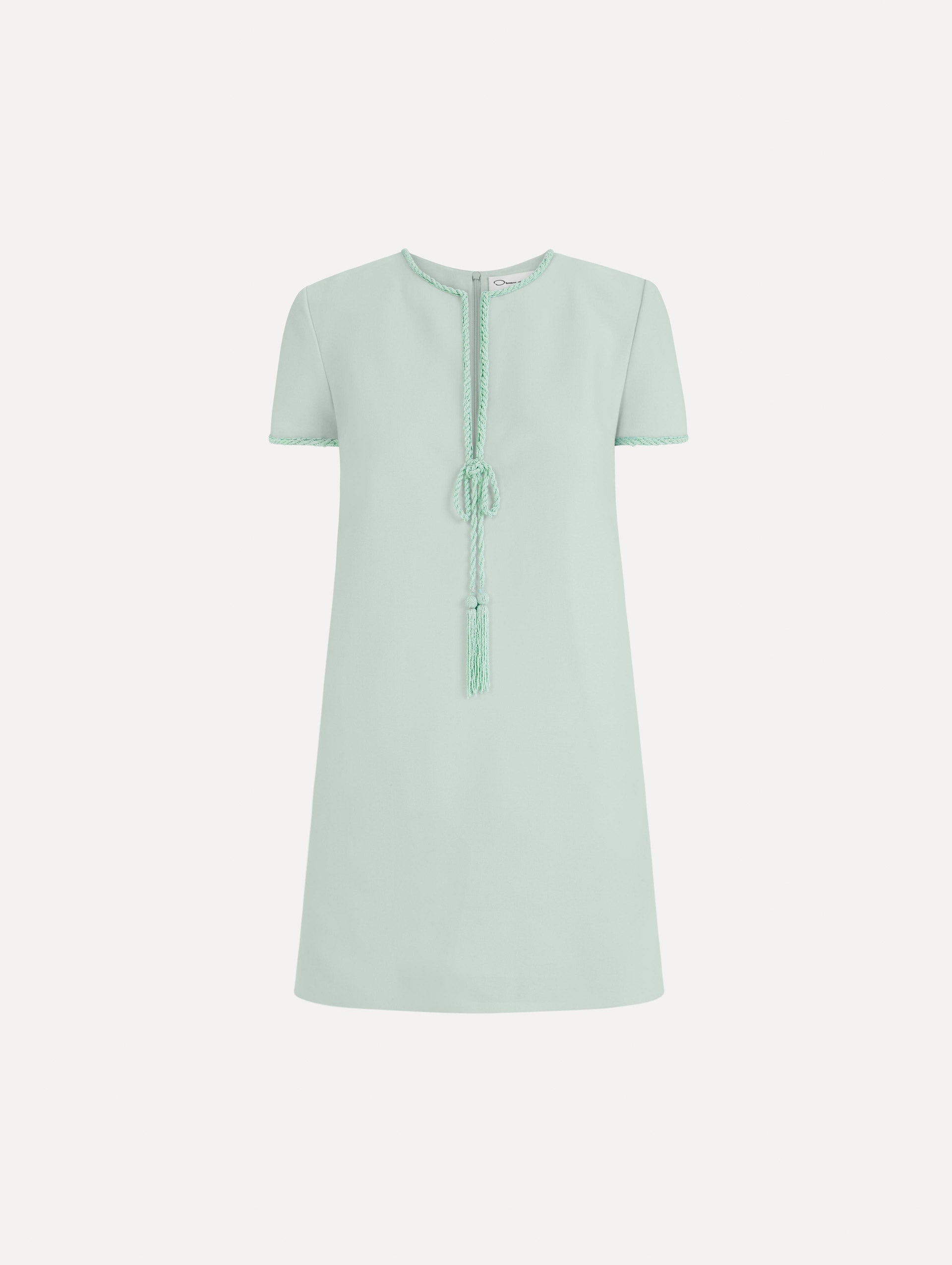 Oscar de la Renta Beaded Bow-Detail Shift Dress