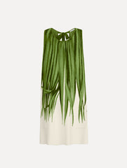 Oscar de la Renta Palm Leaves Jacquard Shift Dress