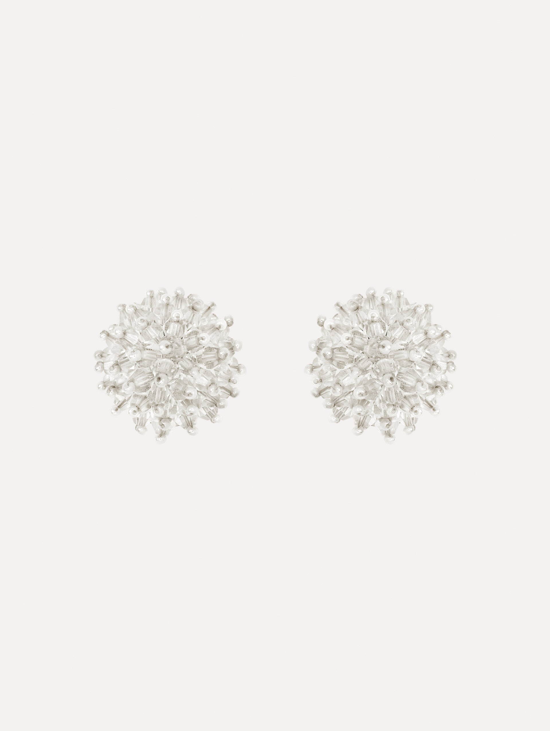 Oscar de la Renta Beaded Cluster Earrings