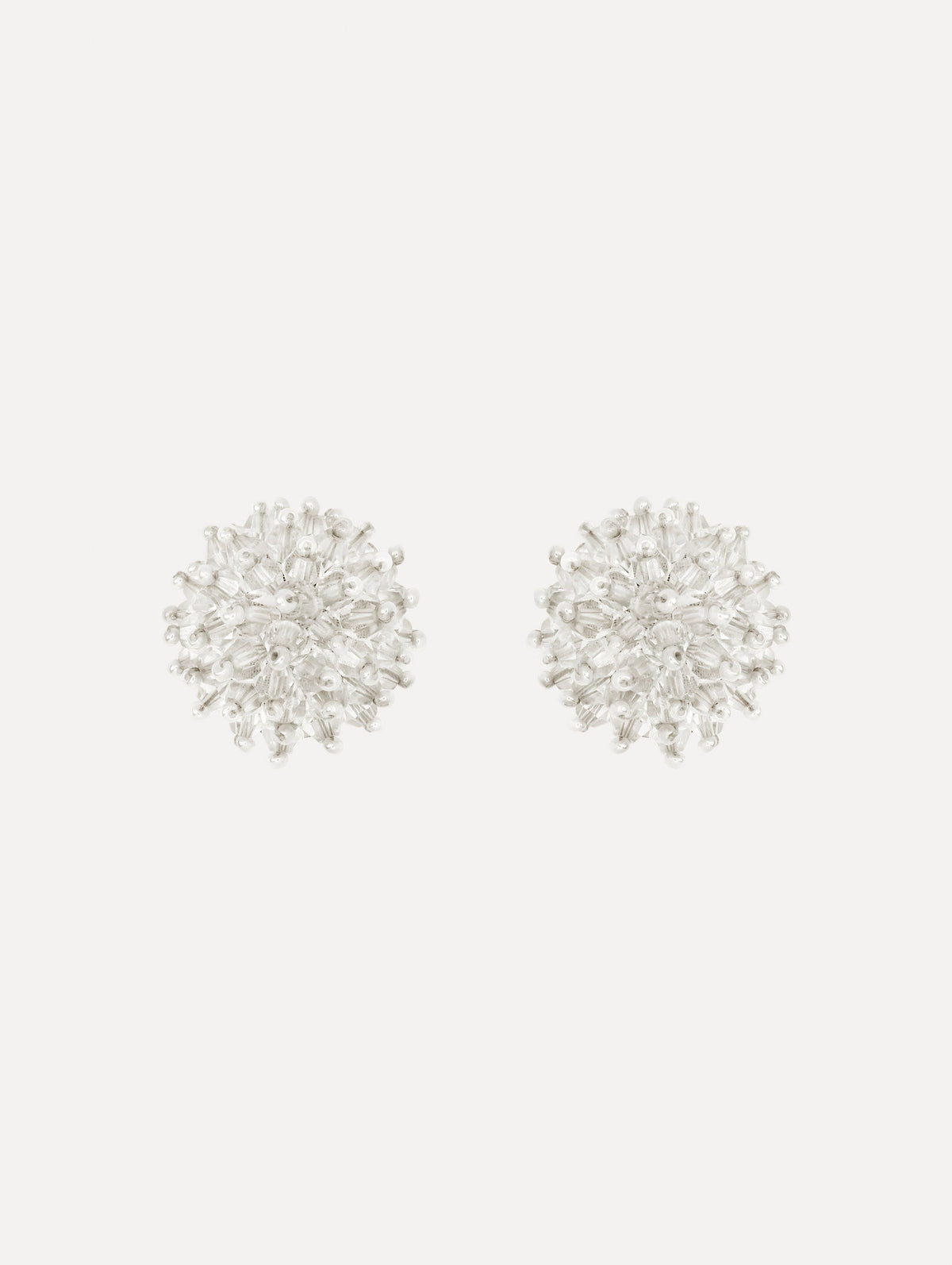 Oscar de la Renta Beaded Cluster Earrings