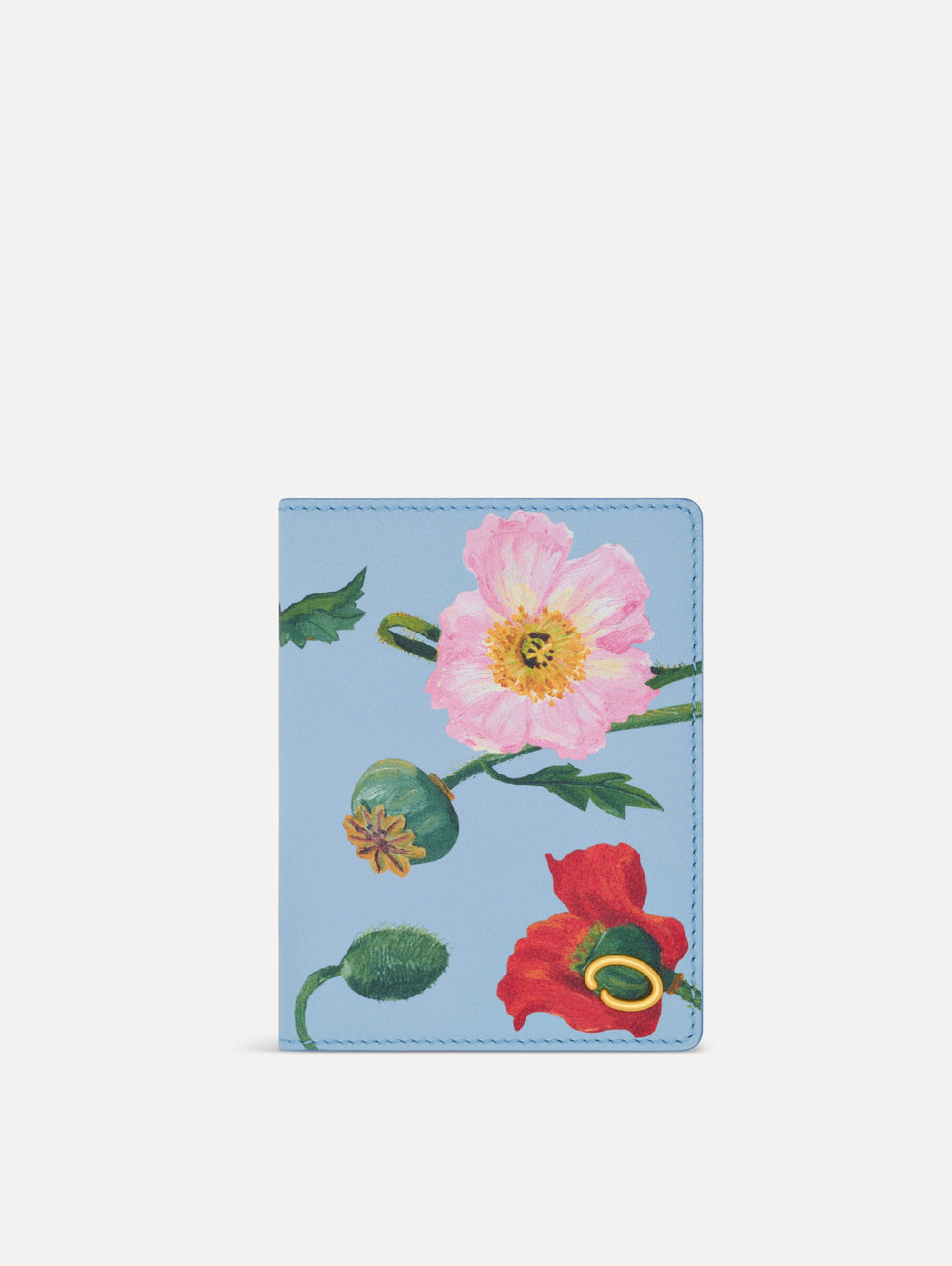 Oscar de la Renta Poppy-Printed Passport Cover