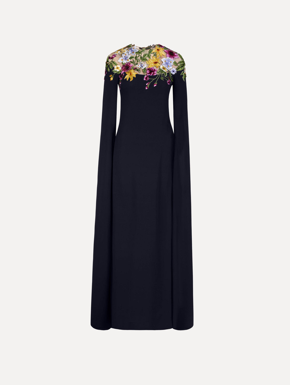 Oscar de la Renta Dominican Mixed-Floral Caftan
