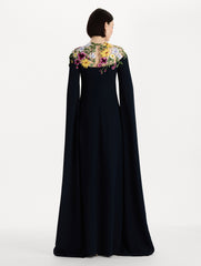 Oscar de la Renta Dominican Mixed-Floral Caftan
