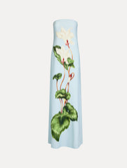 Oscar de la Renta Chiné Cyclamen Strapless Gown