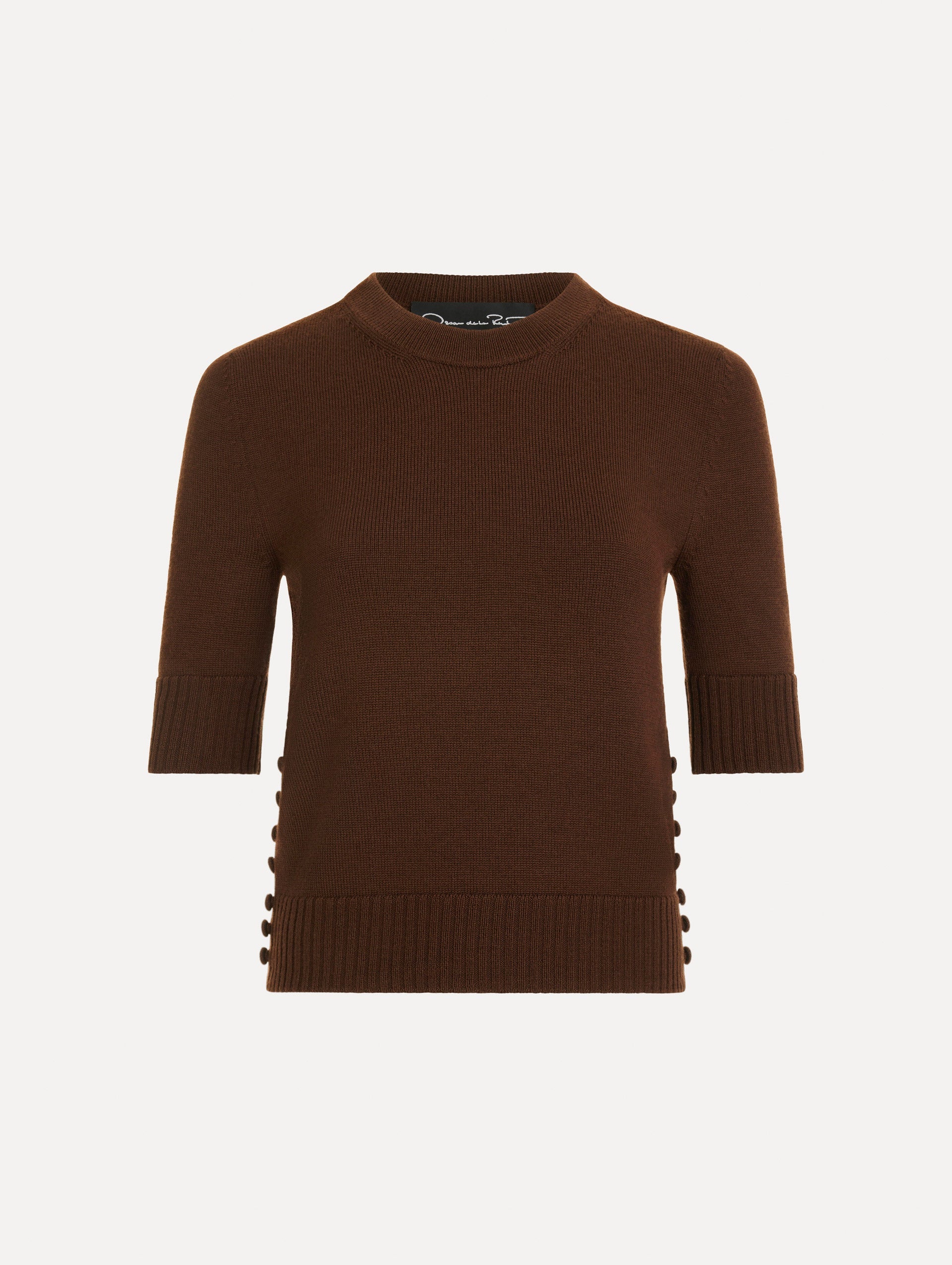 Oscar de la Renta Button-Detail Pullover