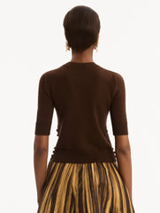 Oscar de la Renta Button-Detail Pullover