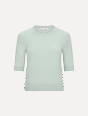 Oscar de la Renta Button-Detail Pullover