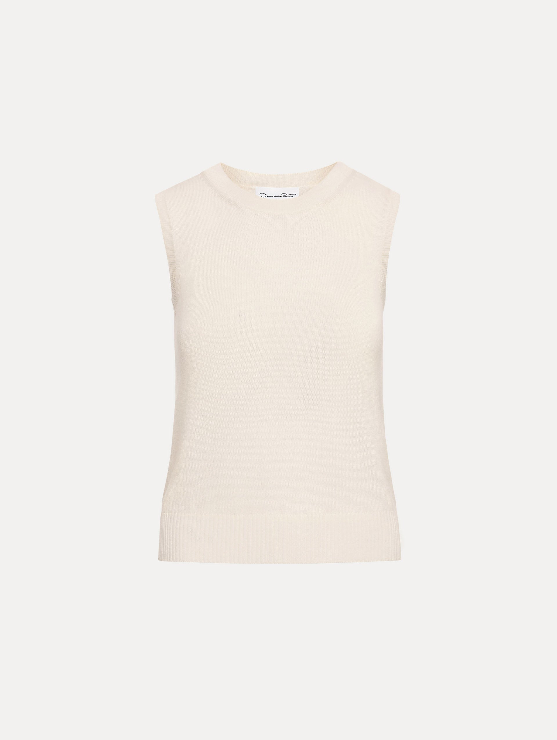 Oscar de la Renta Virgin Wool Tank