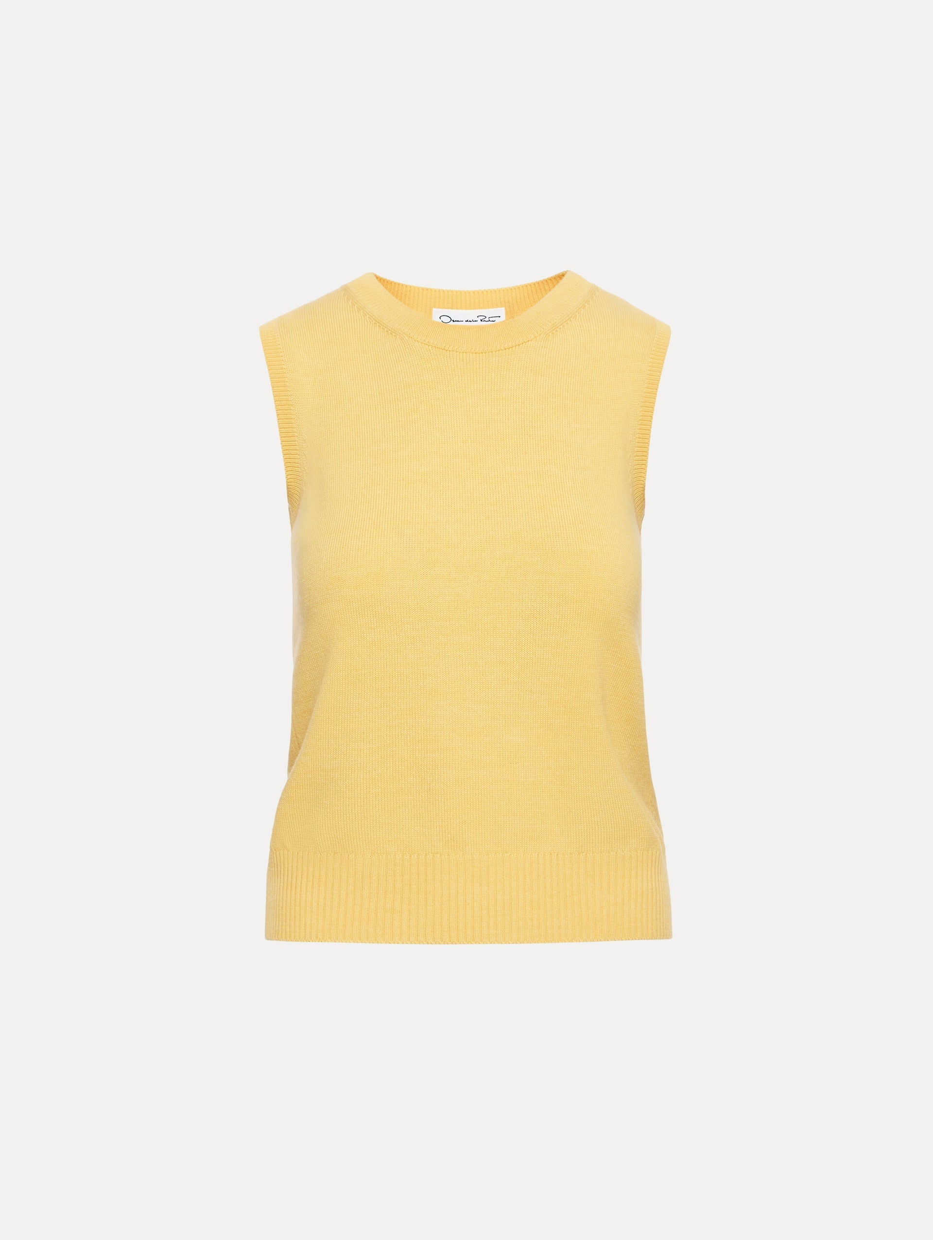 Oscar de la Renta Virgin Wool Tank