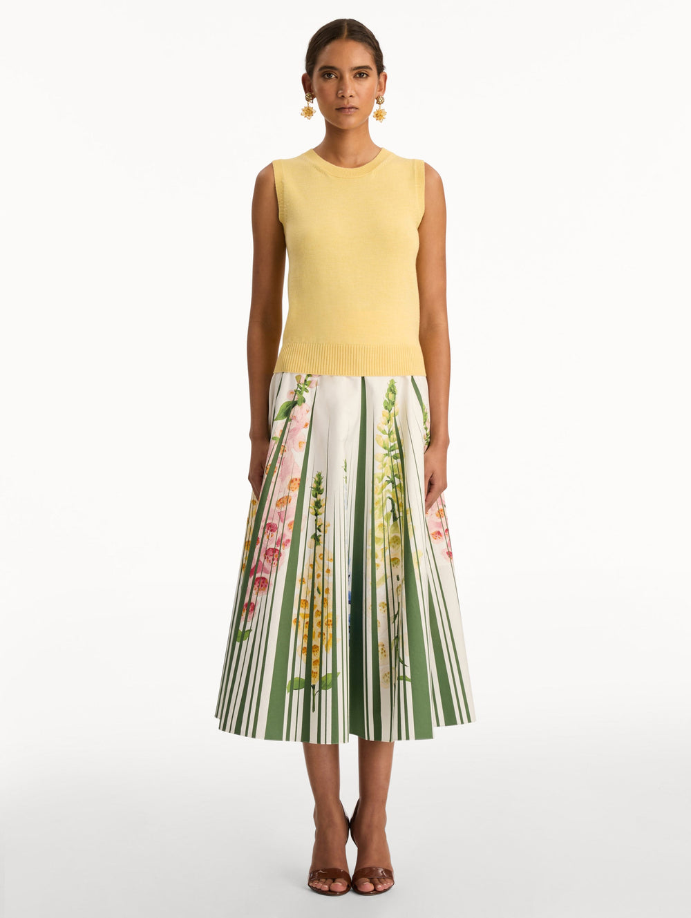 Oscar de la Renta Virgin Wool Tank