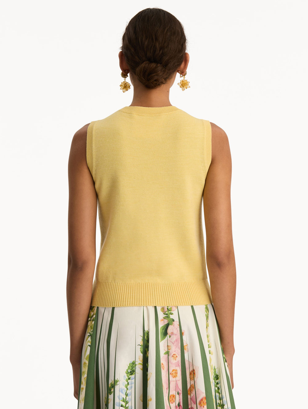 Oscar de la Renta Virgin Wool Tank