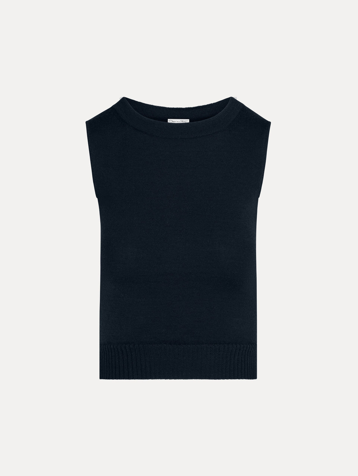 Oscar de la Renta Wool Cropped Tank