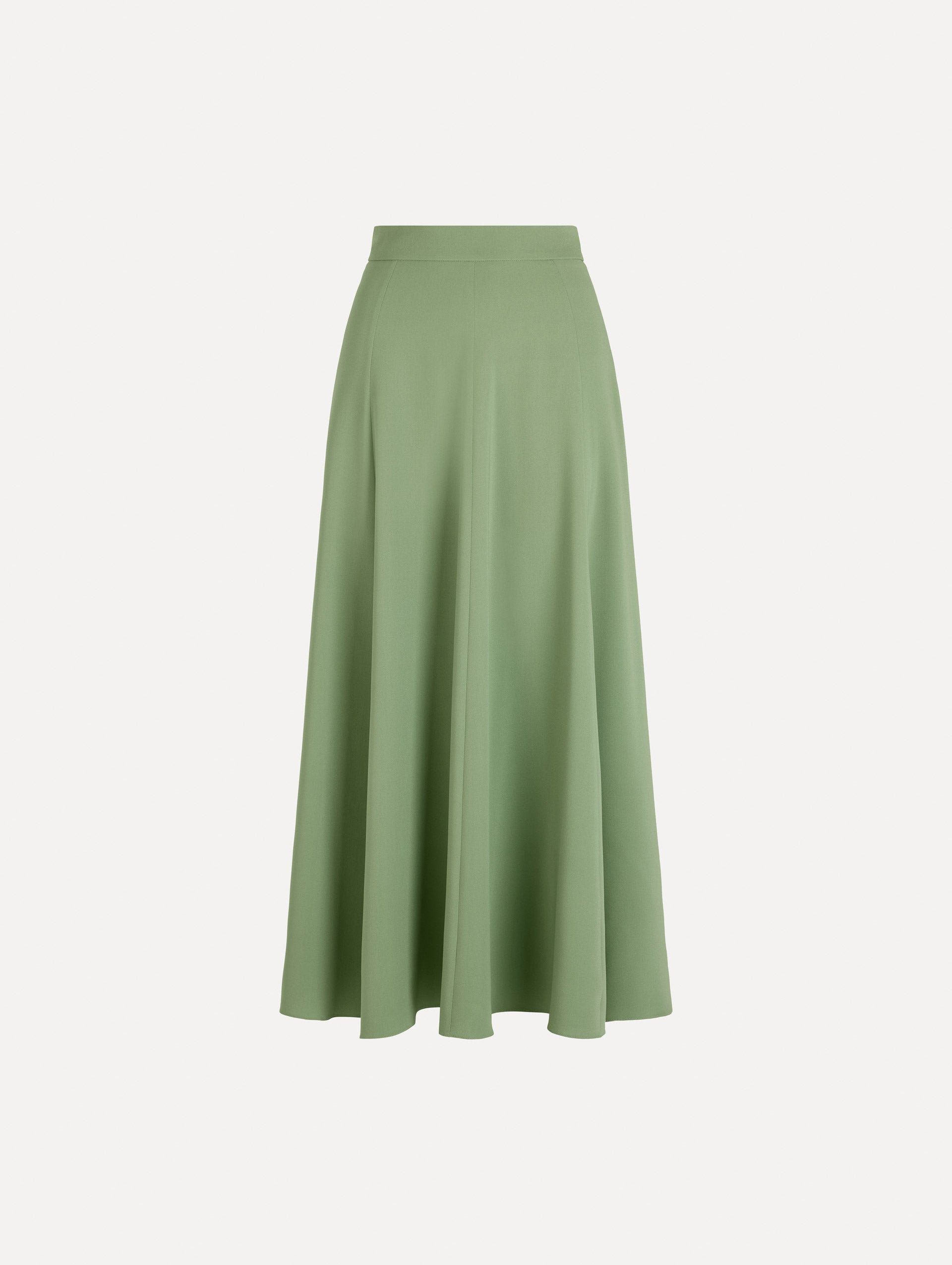 Oscar de la Renta Silk Georgette Midi Skirt