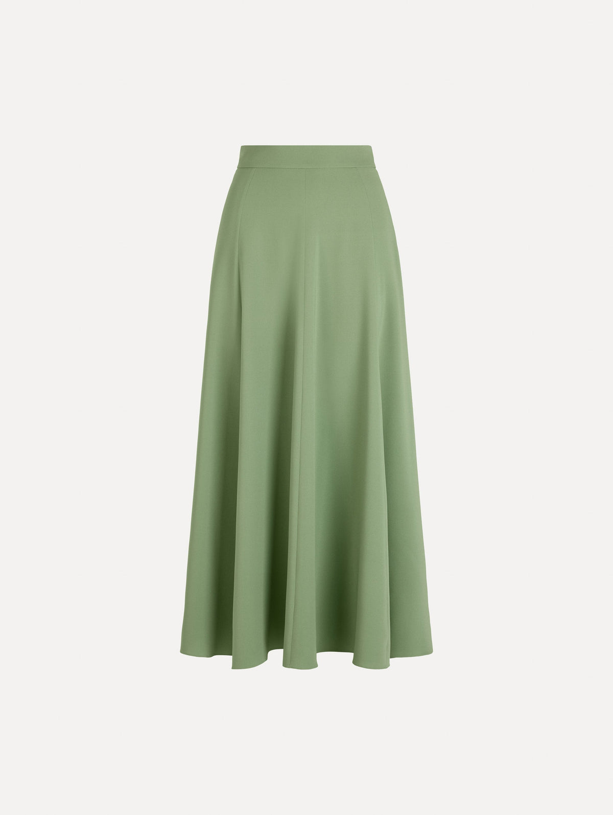 Oscar de la Renta Silk Georgette Midi Skirt