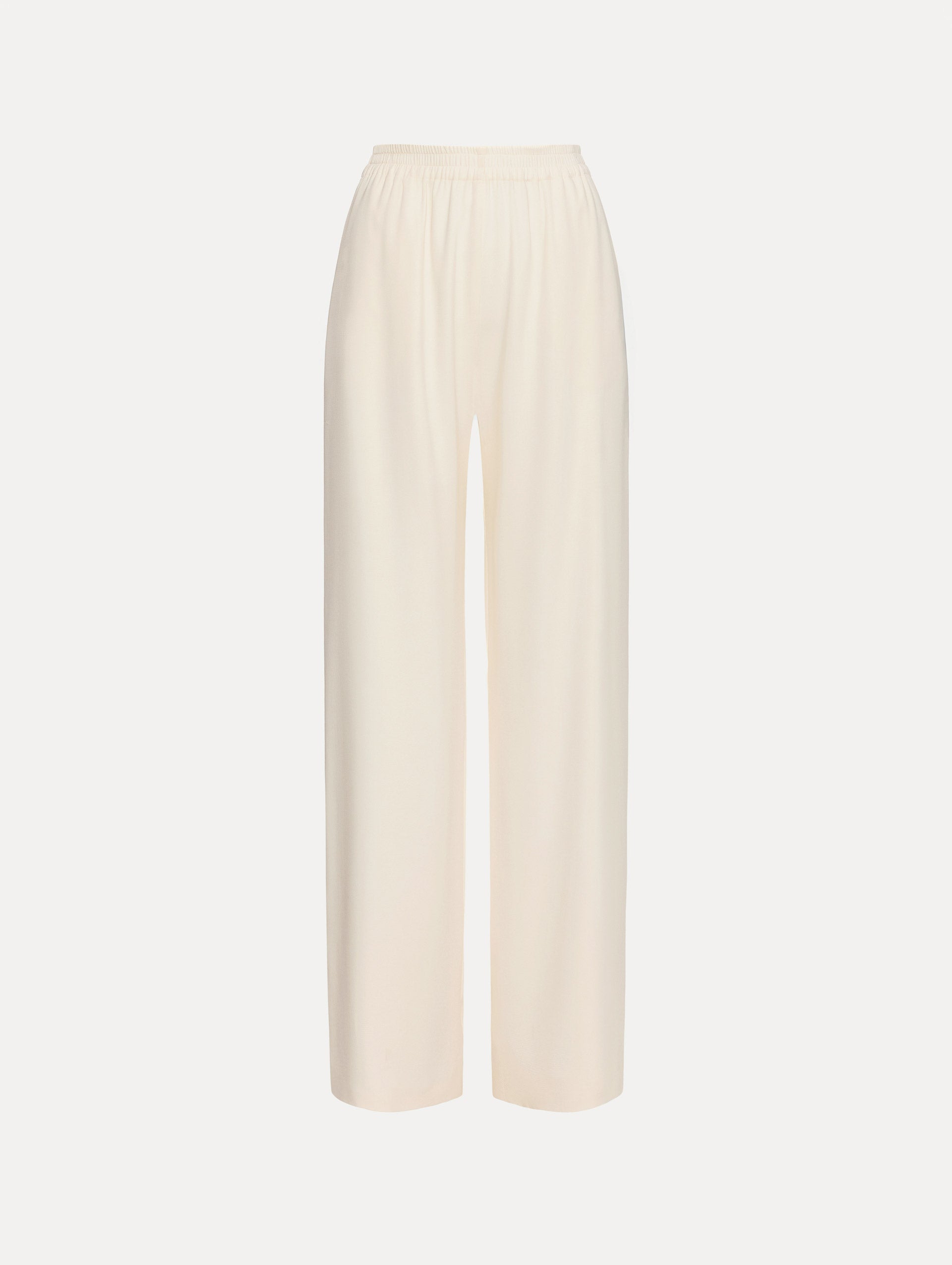 Oscar de la Renta Silk Georgette Wide Leg Pant