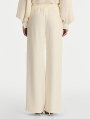 Oscar de la Renta Silk Georgette Wide Leg Pant