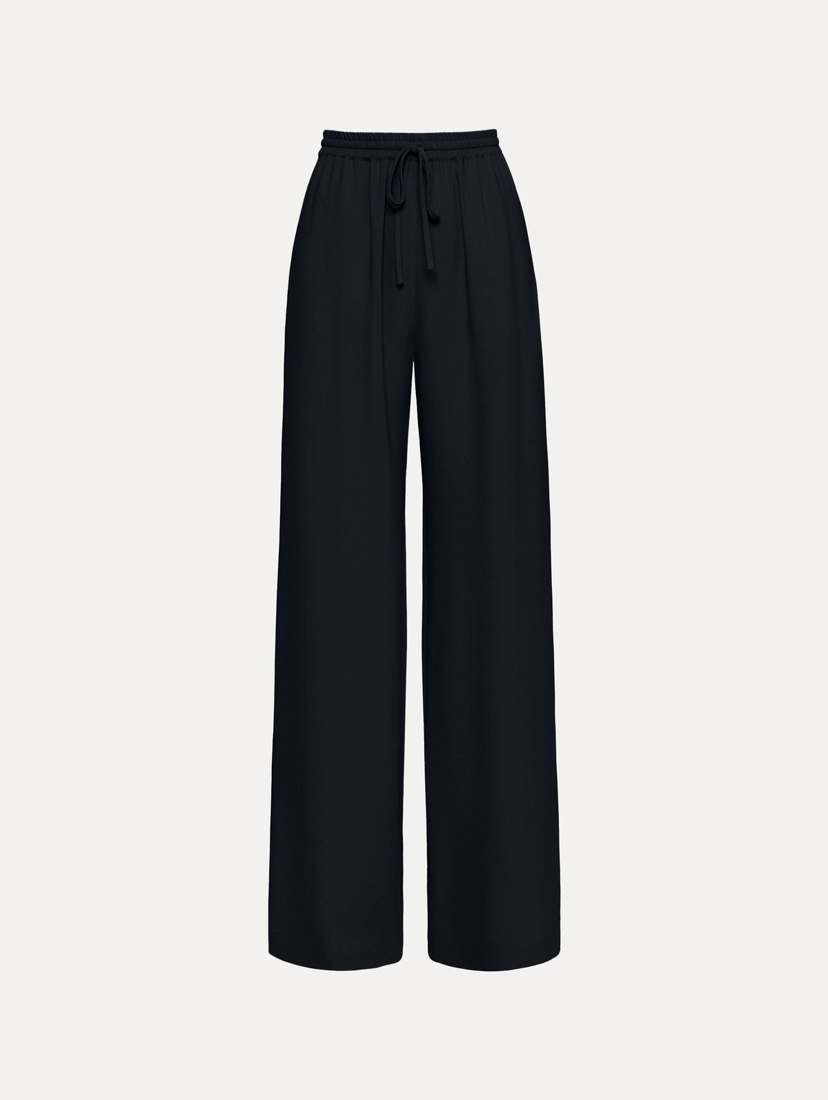 Oscar de la Renta Silk Georgette Drawstring Pant
