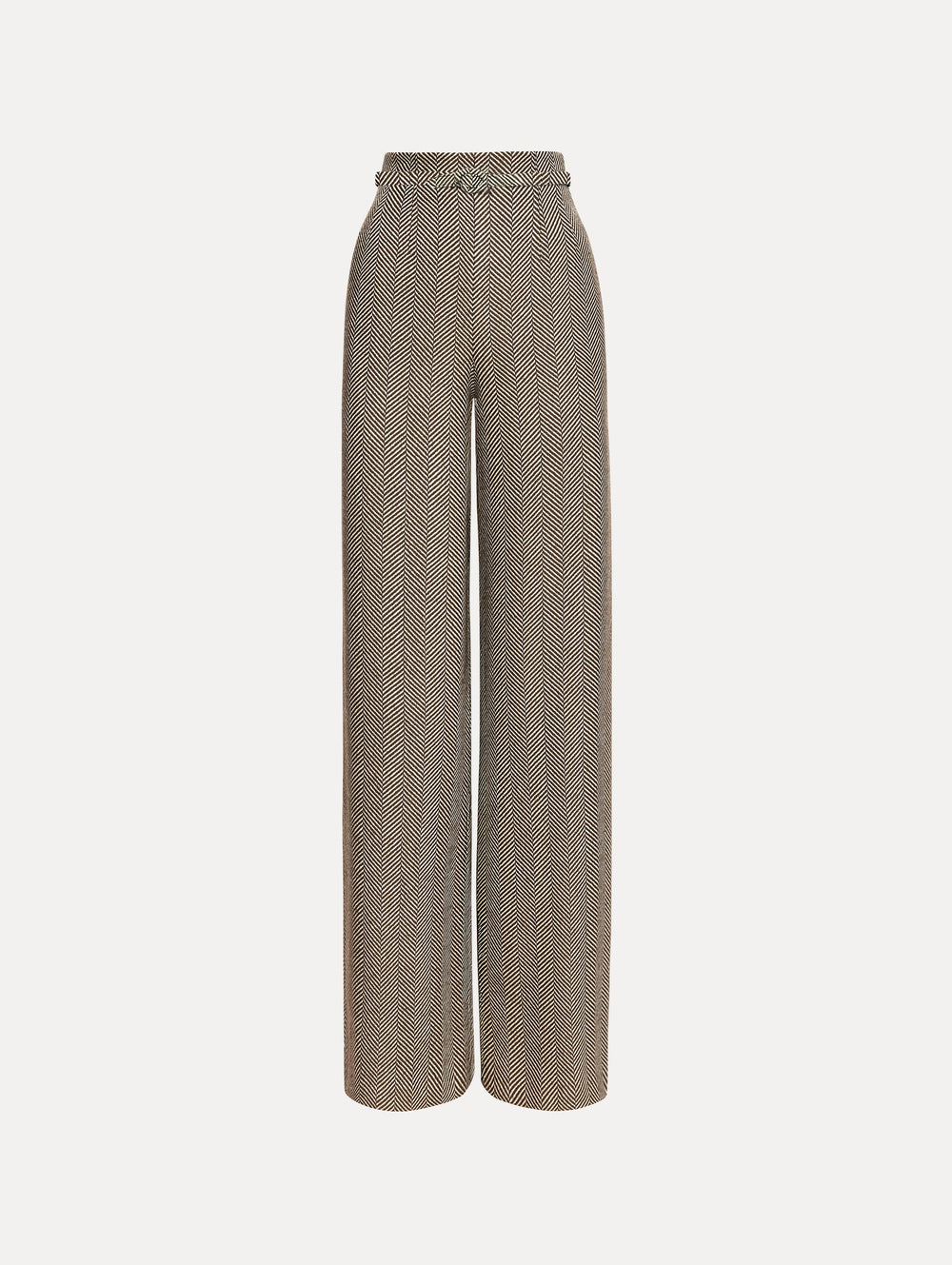 Oscar de la Renta Chevron Cashmere-Blend Pant