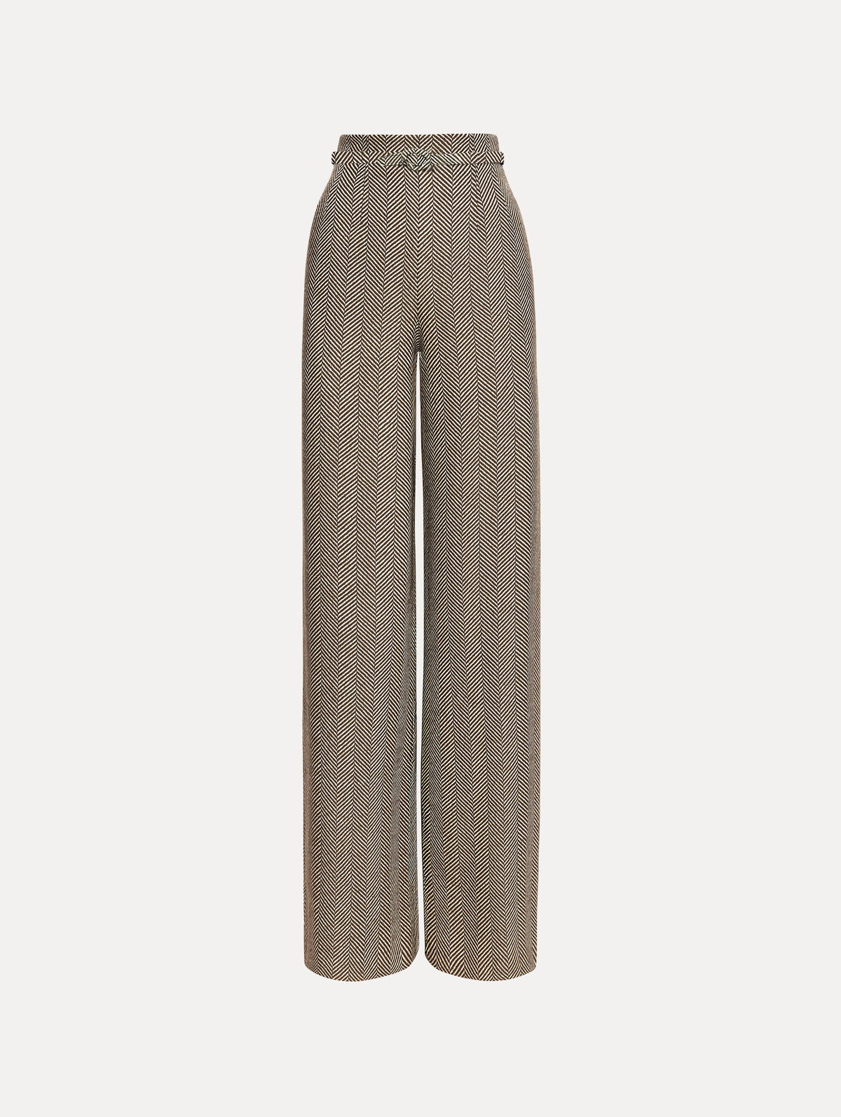 Oscar de la Renta Chevron Cashmere-Blend Pant