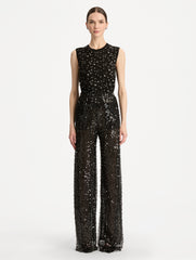 Oscar de la Renta Floating Sequin Pant