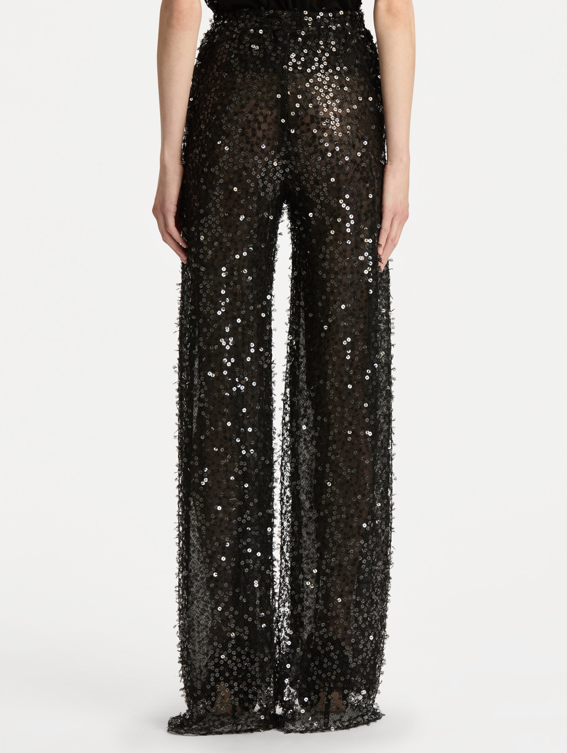 Oscar de la Renta Floating Sequin Pant
