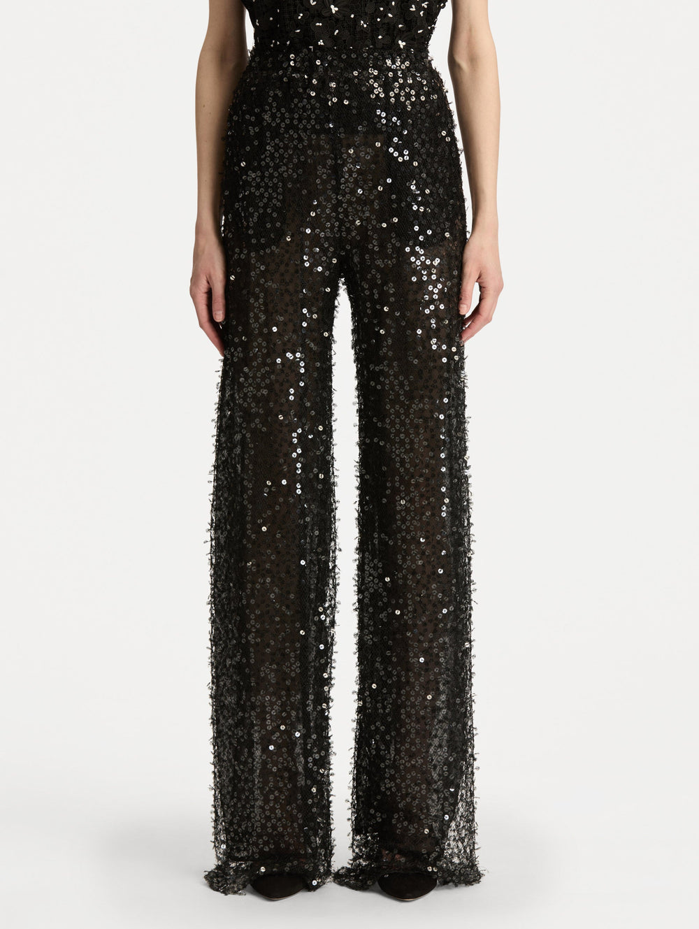 Oscar de la Renta Floating Sequin Pant