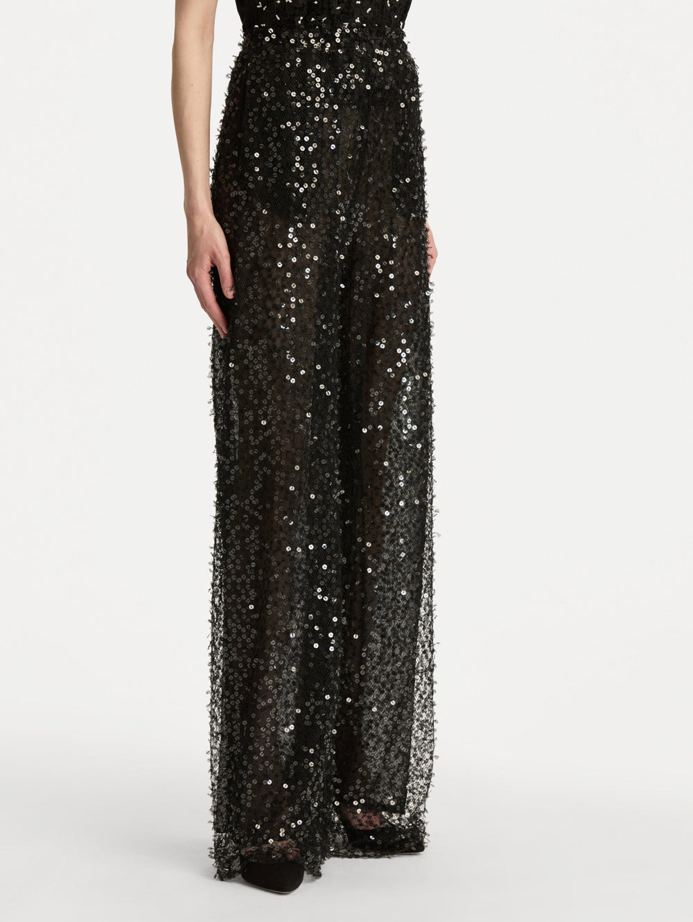 Oscar de la Renta Floating Sequin Pant