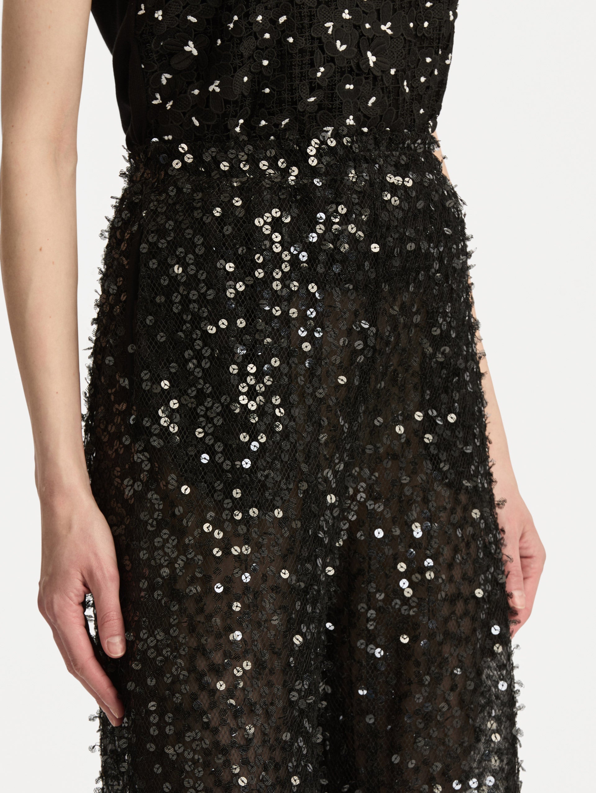 Oscar de la Renta Floating Sequin Pant