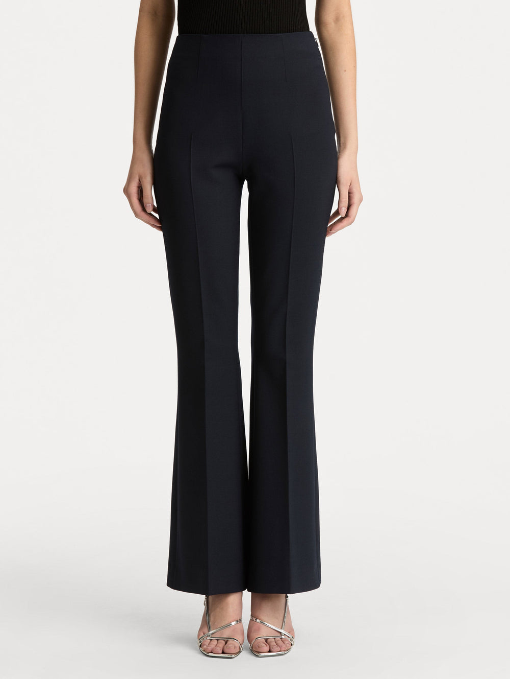 Oscar de la Renta Wool Flared Pant