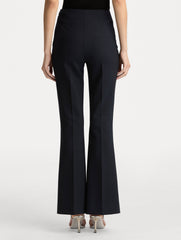 Oscar de la Renta Wool Flared Pant